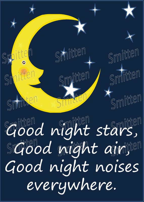 Good Night Stars Good Night Air Good Night by SmittensDesigns