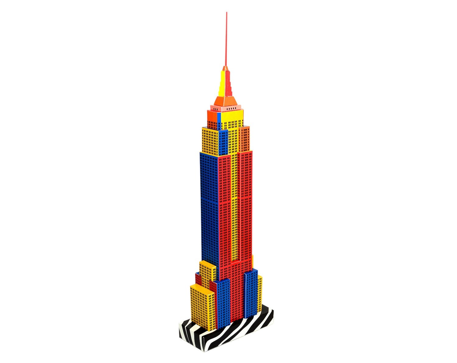 Empire State Building craft model kit Popart Edition 18
