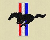 Ford mustang horse embroidery design #8