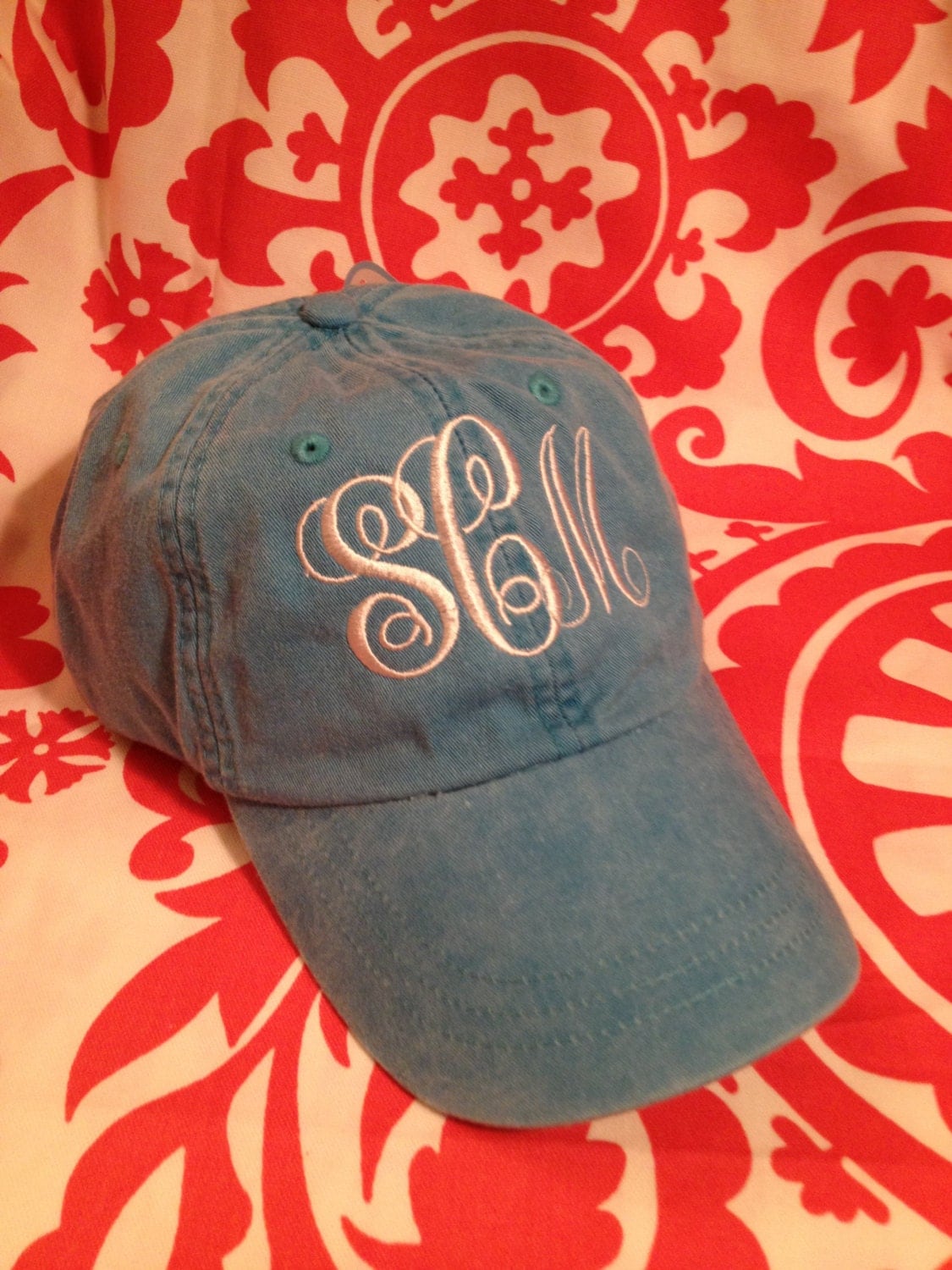 Ladies Monogrammed Baseball Cap. Personalized. by ItzyTripzyBaby