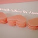 Reserved listing for Amanda - 200 wedding pink vellum paper hearts confetti - As seen in Better Homes and Gardens