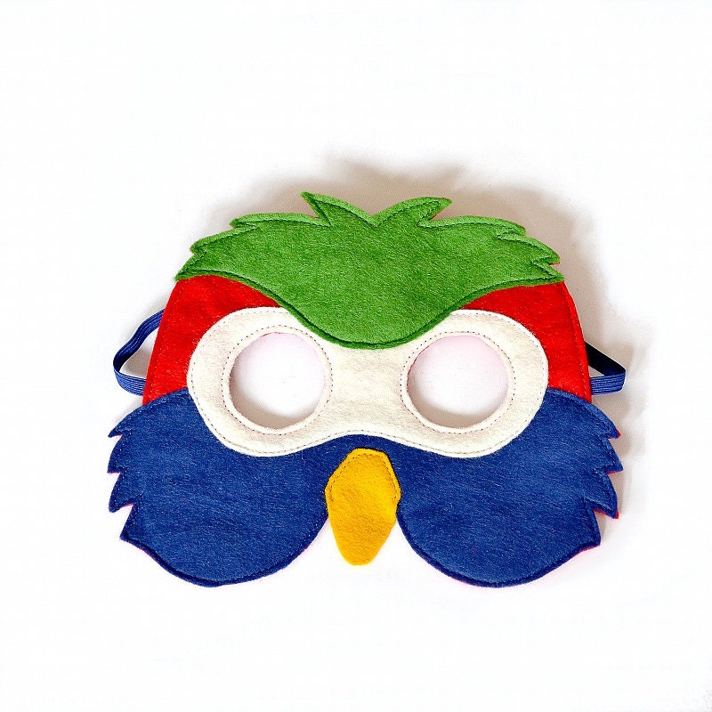 Kids Parrot Mask Bird Mask Kids Halloween Carnival Dress