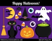 Happy Halloween Clipart - Digital Clip Art Graphics for Personal or Commercial Use Il_170x135
