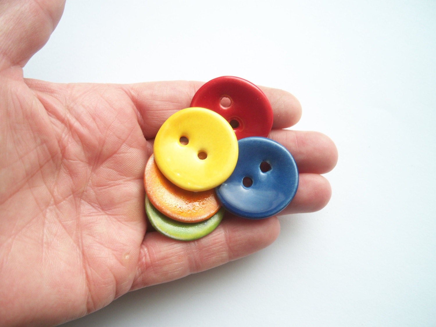 Multi Colour Ceramic Buttons