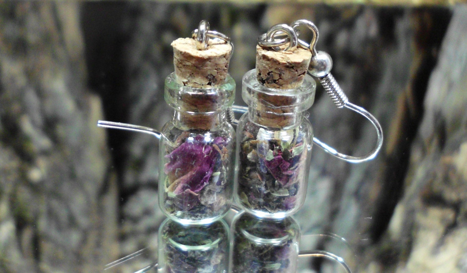 Spell Bottle Earrings For Love and Romance Attraction