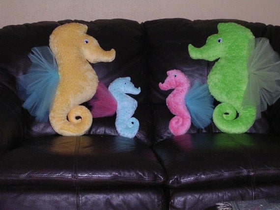 large seahorse stuffed animal