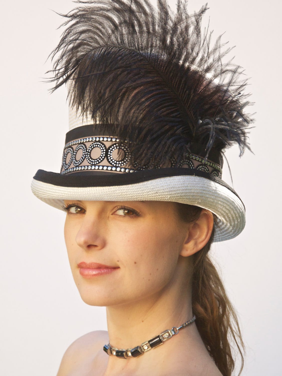 Kentucky Derby Hat. Deco Inspired Hat Top Hat Mad Hatter