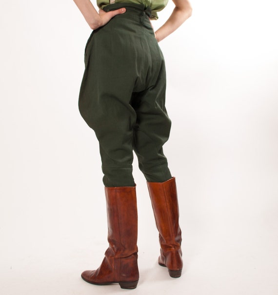 1940s Jodhpurs 40s Riding Pants Forest Green