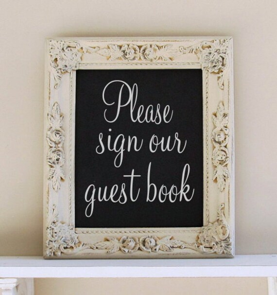 CHALKBOARD Garden Wedding Sign Kitchen Chalk Board by ShugabeeLane