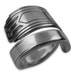 Antique Silver Spoon Ring, Art Deco Thumb Ring, Friendship aka Medality 1932