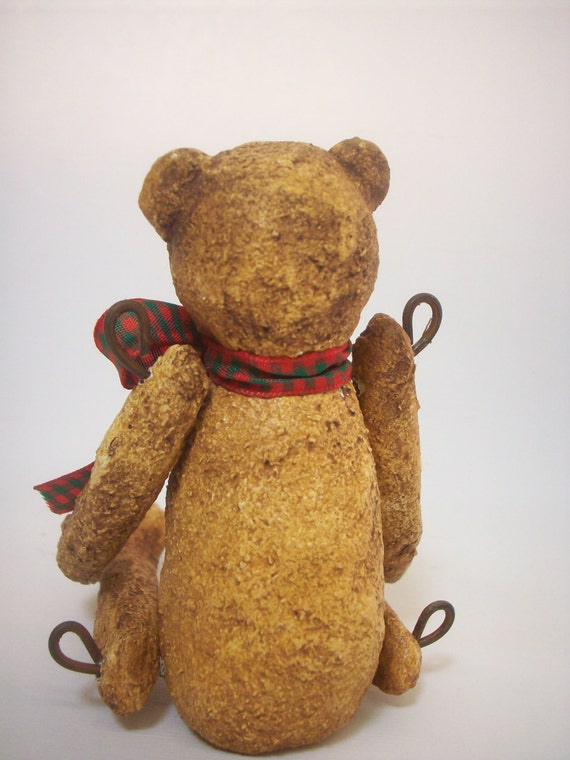 paper mache teddy bear