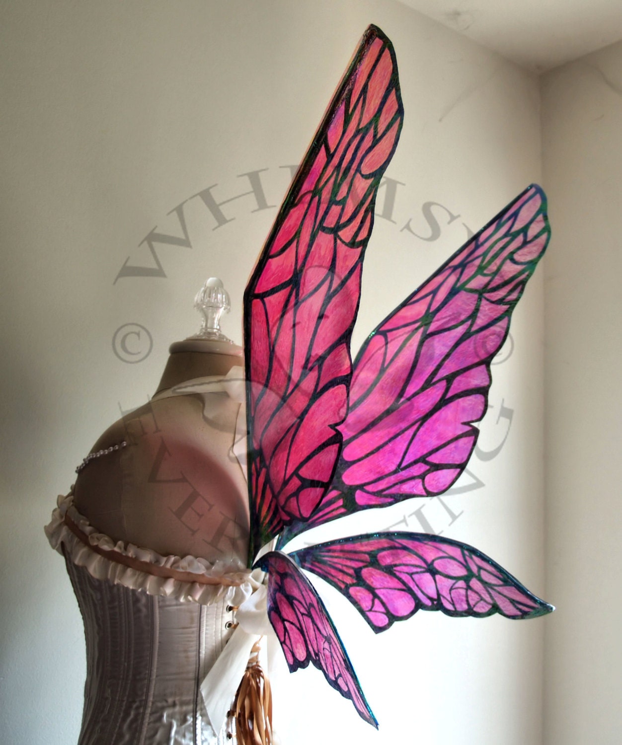 Full Color Natural Fairy Wings Wedding Halloween Costume