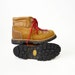 tan hiking boots red laces