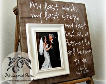 Father of the Bride Gift, Father of the Bride Frame, Father Daughter Gift, Parents Thank You Gift Wedding, 16x16