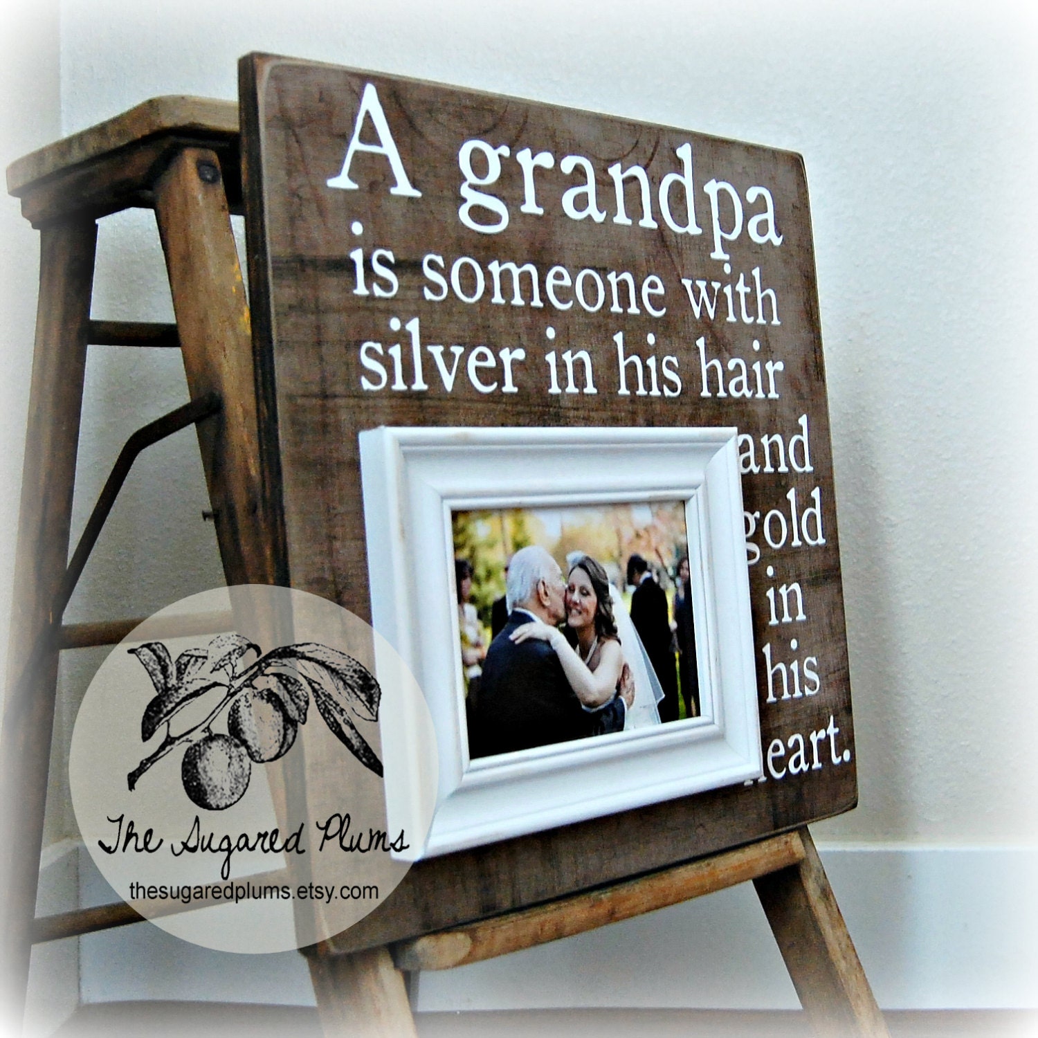 Grandpa Photo Frame, Grandfather, Grandchild, Grandpa, PaPa