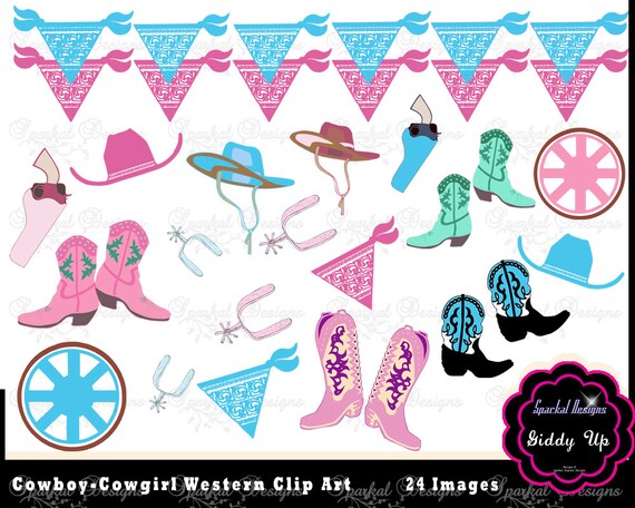 free cowgirl baby shower clip art - photo #41