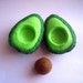 Felt food Avocado set (original) eco friendly children's felt play food for kids toy kitchen pretend play
