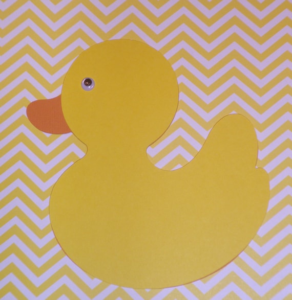 Items similar to Rubber Ducky, duck cutouts, 2 die cuts, duck,rubber ...