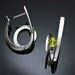 peridot earrings, hoop earrings, August birthstone, statement earrings, hinged back earrings, green earrings, Christmas gift, for her -2429