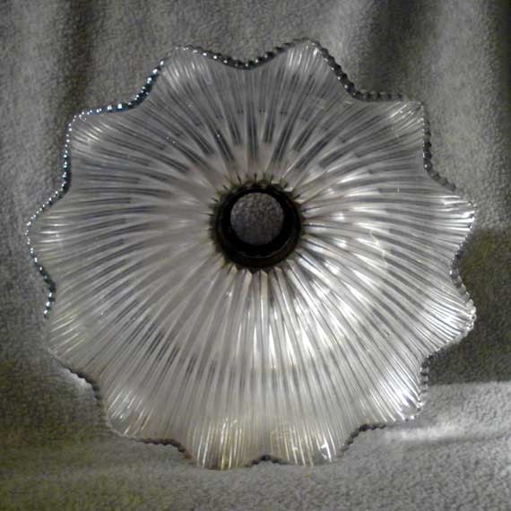 Glass Tulip Shaped Lamp Shade Vintage by knowsthesongs on Etsy