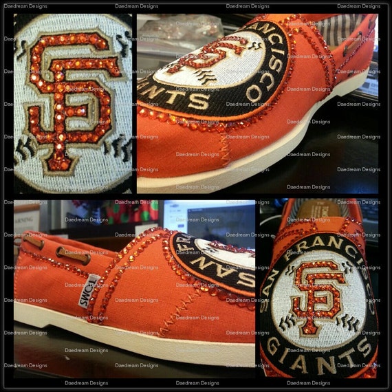 Customized Bling Sports Shoes- San Francisco Giants