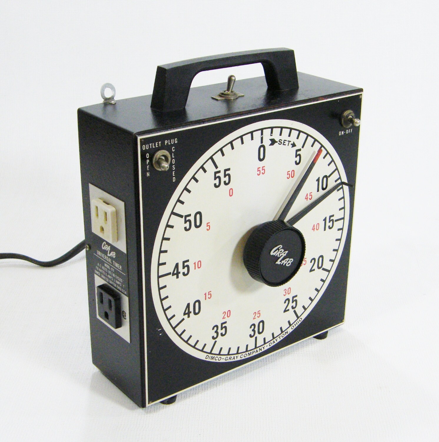 Vintage Industrial Timer with Buzzer