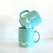 Fly Away - Waechtersbach Spanish Sky Blue Bird Mugs