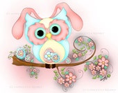 Easter Card - Owl Card - Pink Card - Greeting Card - Easter Egg Card - Handmade Card - Easter Stationary - Owl Stationary - Owl Gifts Easter Card - Owl Card - Pink Card - Greeting Card - Easter Egg Card - Handmade Card - Easter Stationary - Owl Stationary - Owl Gifts