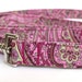 Dog Leash - Cherry Berry Paisley - cherry pink paisley dog leash.