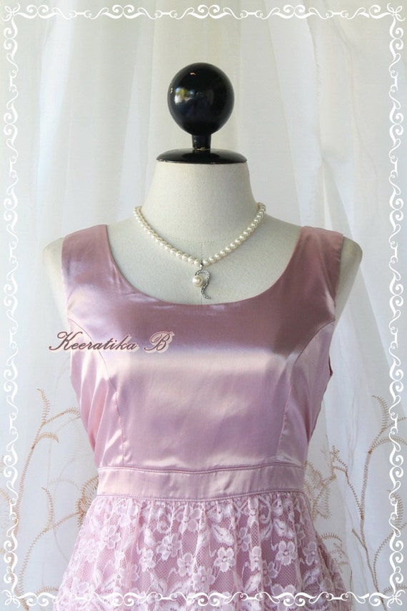 Sweet Romance Cocktail Dress Mauve Pink Color Prom Party