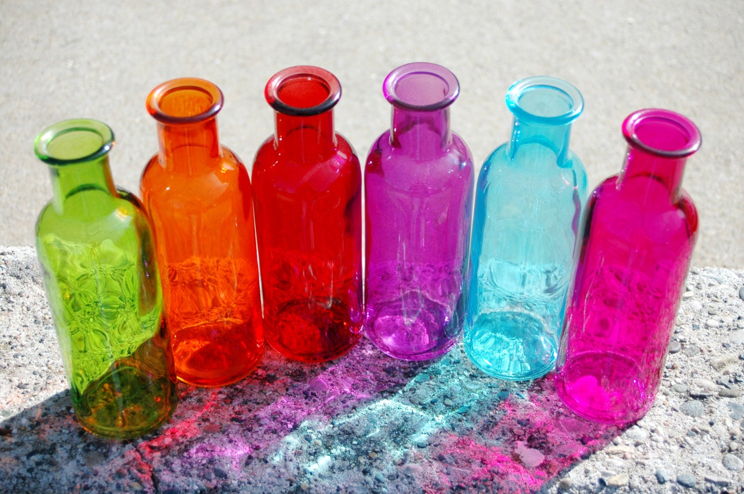 Farmhouse style Glass Bottle Trio Farmhouse style Wall Decor