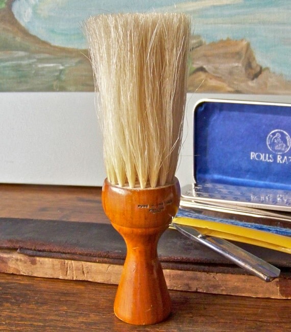 Vintage Brummel Barber Horse Hair Duster Brush
