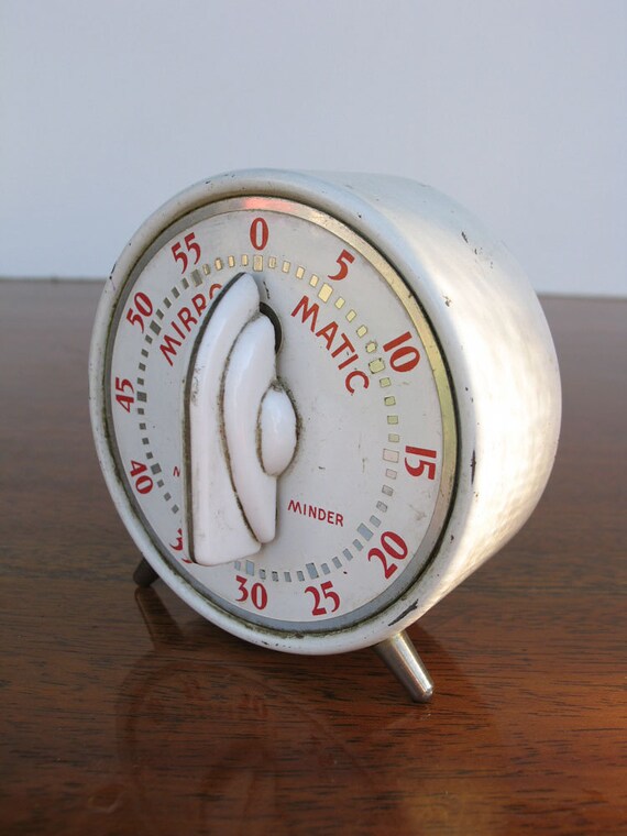 Vintage Kitchen Timer Mirro Matic Minute Minder