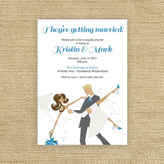 Printable Shower Invitation Printable Couples by EdenWeddingStudio