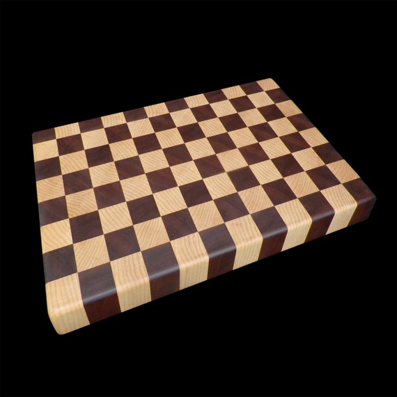 Large Rectangular Checkered Cutting Board