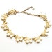 Vintage Coro White Tulip Necklace 1950s Thermoset Plastic
