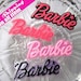 12pcs pink letters and black sparkle background