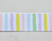 Bright pastel wonky stripes on 7/8" grosgrain ribbon- spring/easter Il_170x135
