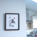 Owl Print - Original Lino Block Print, Black and Red Moon, Modern Woodland Print, Signed, Japanese Style