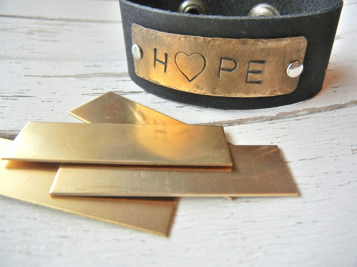 BRASS Blank 5/8 x 2 Metal Blank for Hand Stamped