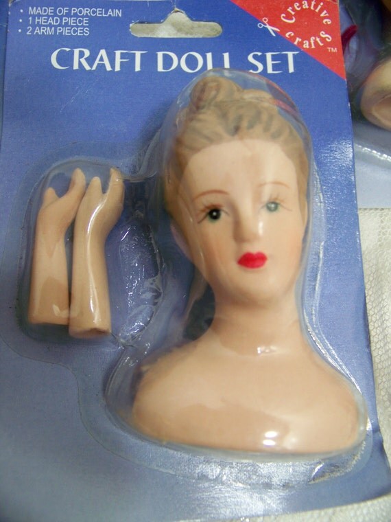 Supplies Doll Parts Porcelain Head Porcelain Hands Doll Part