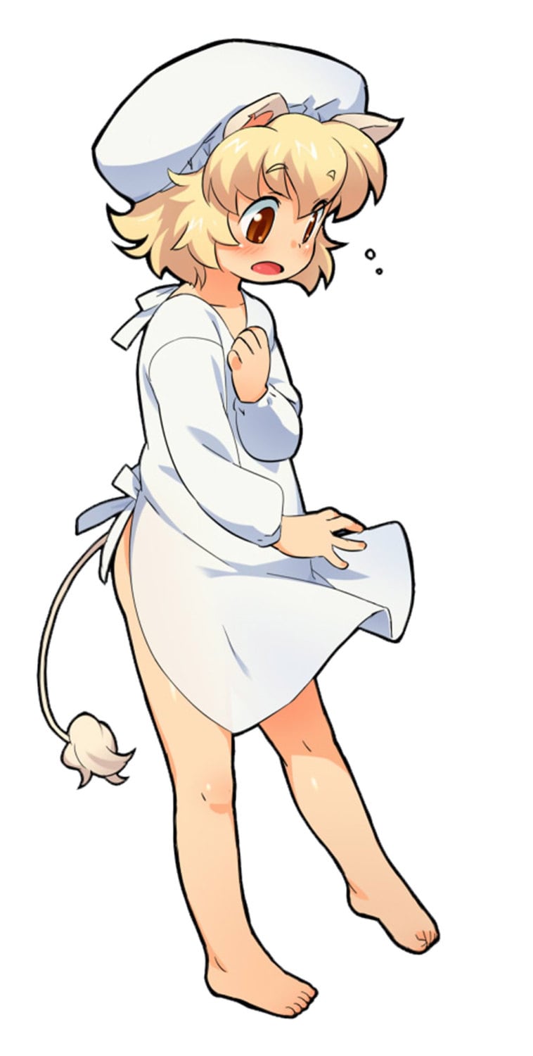 anime cat girl hospital gown flonz clear stamp clingy. 