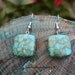 Mosaic Turquoise Earrings - Native American Inspired - Gift For Her - Southwestern - Turquoise Squares - Mothers Day - Gift Under 15