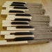 Vintage Reed Pump Organ Piano Keys...Newman Bros., Chicago, Illinois Organ Co ...Repurpose..24 Keys....Antique...Upcycle Craft..
