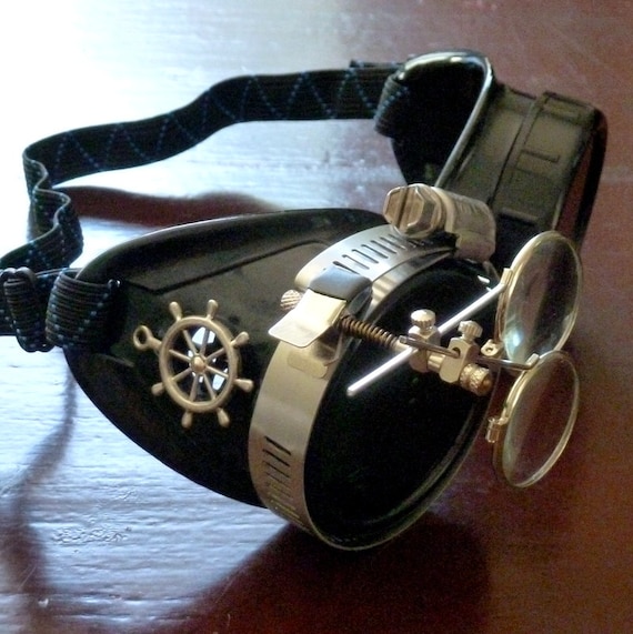Victorian Steampunk goggles aviator by UmbrellaLaboratory on Etsy