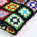 Vintage Rainbow Granny Square Afghan
