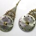 Watch Steampunk Earrings, watchface earrings, steam punk earrings, silver, gold, dangle, eco friendly, upcycled, recycled, ooak