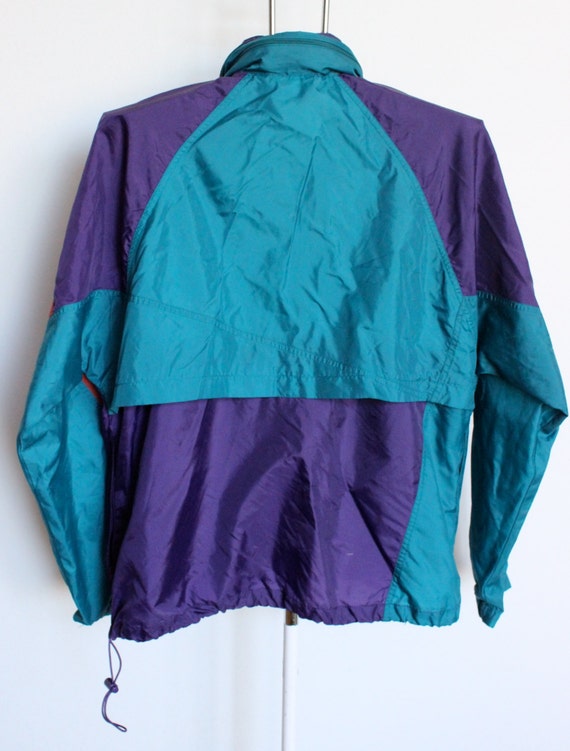 Vintage Nike Windbreaker Jacket Mens Large Turquoise Purple