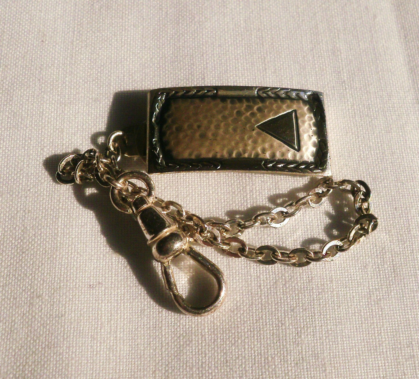 Vintage Silver Belt Loop Pocket Watch Chain