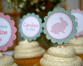 Bunny Rabbit Party- Cupcake Toppers- print your own Il_170x135